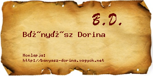 Bányász Dorina névjegykártya